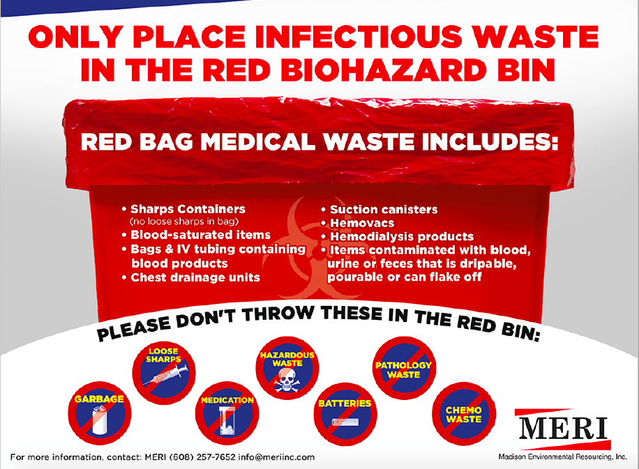 Red Biohazard Container