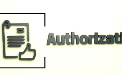 Authorization with document and thumbs up icon